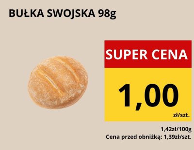 Bułka swojska 98g promocja w Supeco