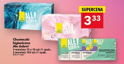 Chusteczki higieniczne Ale dobre! 2 warstwy 100 szt./1 opak. promocja w LEWIATAN