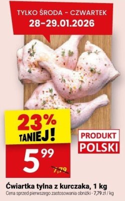 Ćwiartka tylna z kurczaka, 1 kg promocja w Twój Market