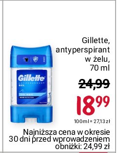 Dezodorant arctic ice Gillette endurance promocja