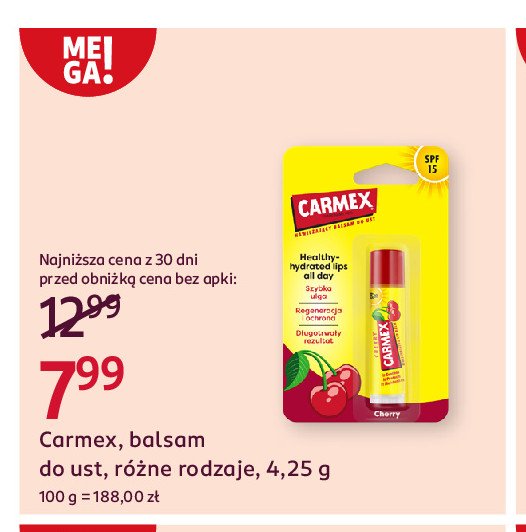 Pomadka do ust cherry Carmex promocja