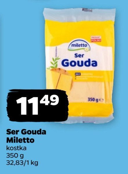 Ser gouda Miletto promocja