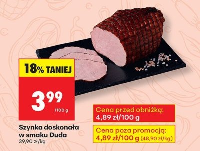 Szynka doskonała w smaku  promocja w Biedronka