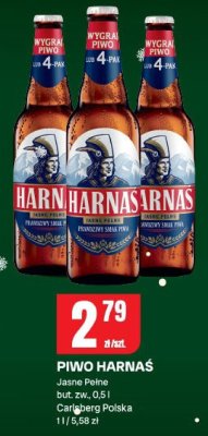 Piwo Harnaś Jasne Pełne promocja w Chorten