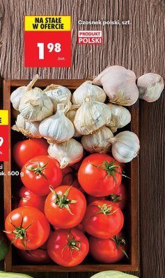 Czosnek polski, szt promocja w Biedronka