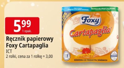Ręcznik papierowy Foxy Cartapaglia promocja w Leclerc