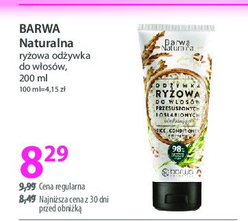 Odżywka ryżowa Barwa naturalna promocja w Hebe