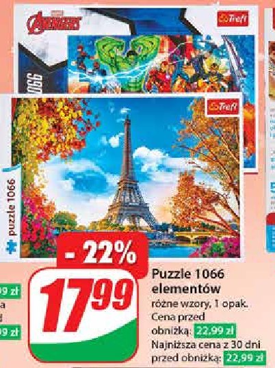 Puzzle pary偶 Trefl promocja