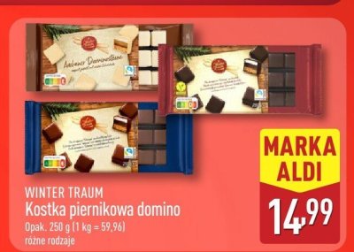 Kostka piernikowa domino różne rodzaje promocja w Aldi