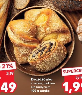 Drożdżówka z serem 100 g promocja w Kaufland