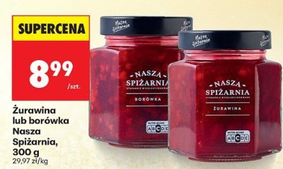 Żurawina lub borówka  promocja w Biedronka