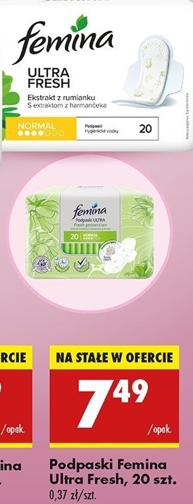 Podpaski fresh Femina ultra promocja