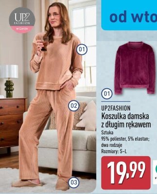 Koszulka damska z długim rękawem  promocja w Aldi