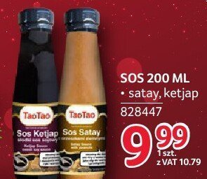 Sos TaoTao 200 ml satay, ketjap promocja w Selgros