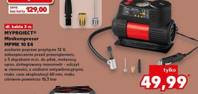 Minikompresor MPMK 10 E4 promocja w Kaufland