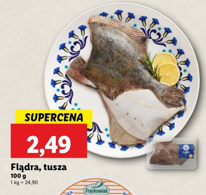Flądra tusza Codziennie ryba w lidlu promocja w Lidl