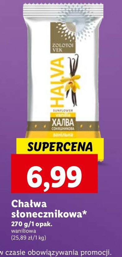 Cha艂wa s艂onecznikowa waniliowa promocja