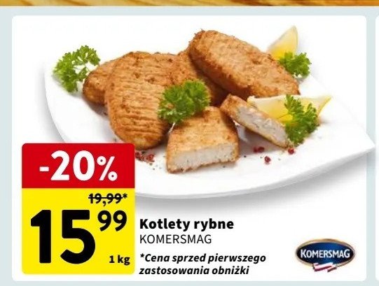 Kotlety rybne Komersmag promocja