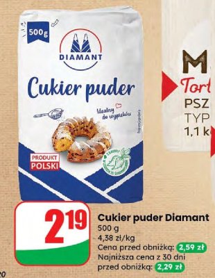 Cukier puder Diamant promocja w Dino