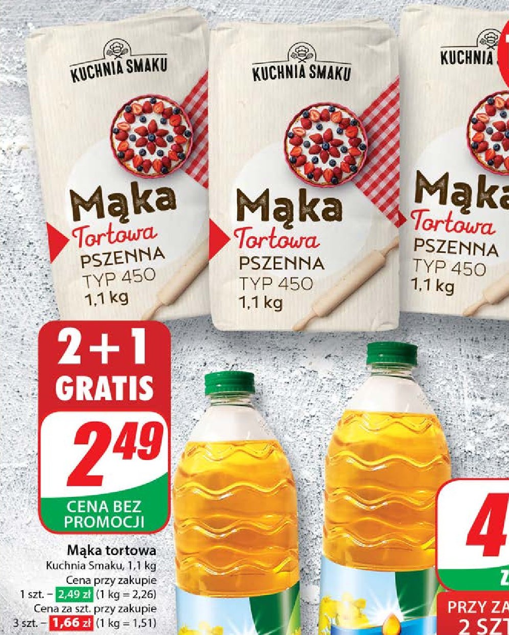 Mąka tortowa Kuchnia smaku promocja w Dino