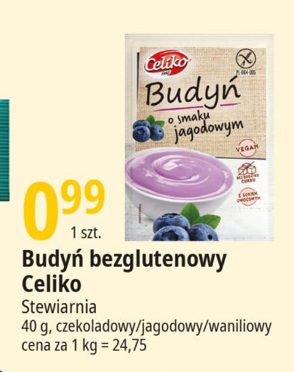 Budy艅 waniliowy bezglutenowy Celiko promocja