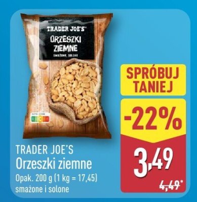 Orzeszki ziemne smażone i solone promocja w Aldi