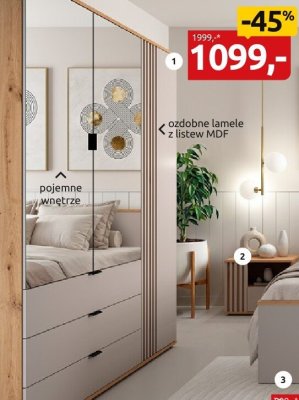Szafka nocna KOM1S/A promocja w Black Red White