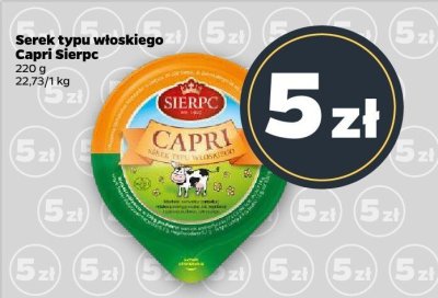 Serek typu włoskiego Capri Sierpc promocja w Netto
