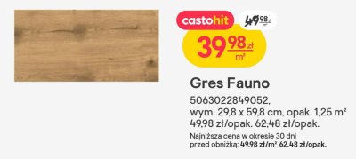 Gres Fauno promocja w Castorama