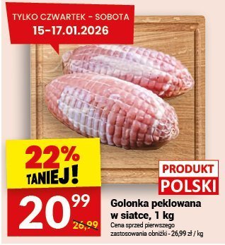 Golonka peklowana w siatce, 1 kg promocja w Twój Market
