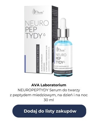 Serum do twarzy z peptydem miedziowym na dzień i na noc NEUROPEPTYDY promocja w Rossmann