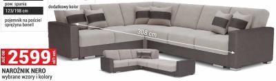 Narożnik NERO wybrane wzory i kolory promocja w Merkury Market