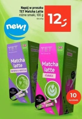 Napój w proszku TET Matcha Latte Classic 100g promocja w Dealz
