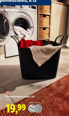 Elastyczny kosz na pranie 36 L promocja w Lidl