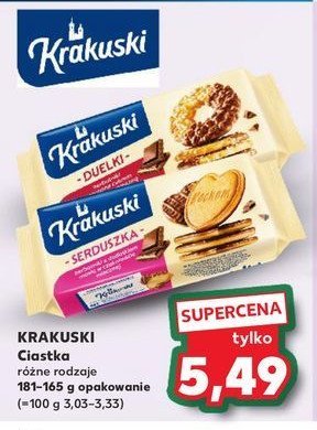Ciastka posypane cukrem z czekolad膮 mleczn膮 Krakuski bahlsen promocja
