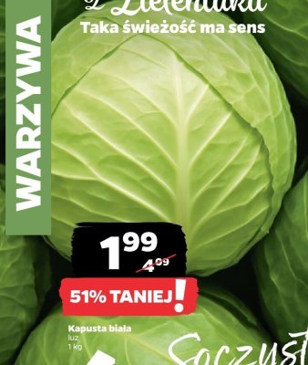 Kapusta bia艂a promocja w Netto