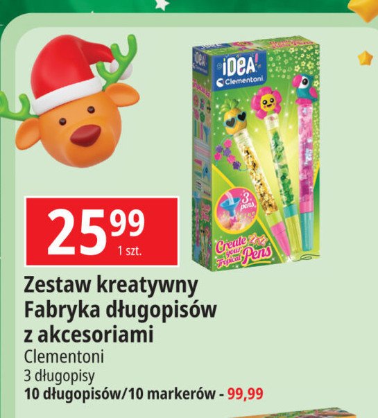 Fabryka długopisów mały zestaw Clementoni promocja