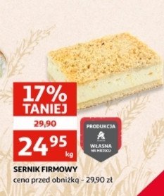 Sernik firmowy Auchan promocja
