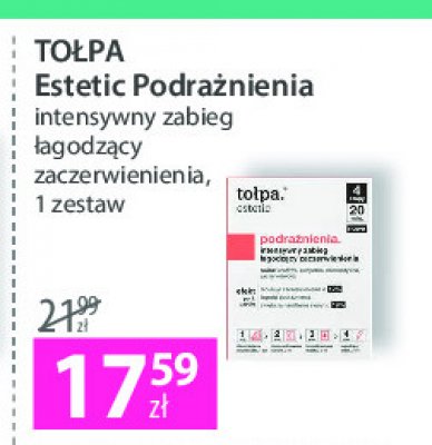 Zabieg łagodzący zaczerwienienia Tołpa estetic promocja