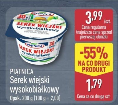 Serek wiejski wysokobiałkowy 200 g promocja w Aldi