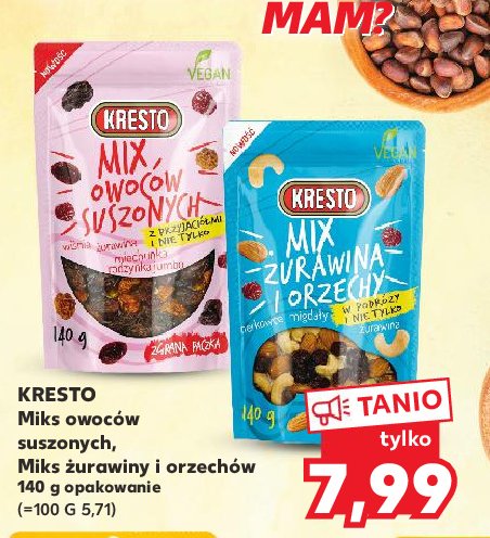 Mix owoc贸w suszonych Kresto promocja