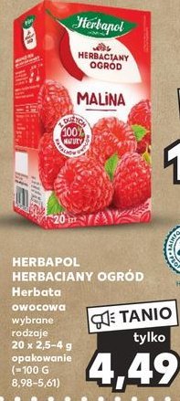 Herbata malina Herbapol herbaciany ogr贸d promocja