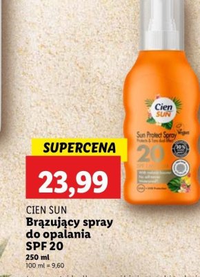 Spray transparentny do opalania spf 20 Cien sun promocja
