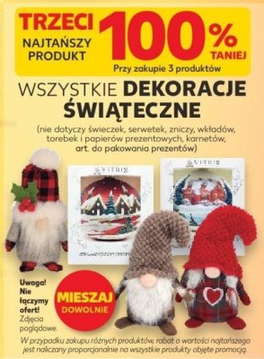Dekoracje świąteczne wszystkie rodzaje promocja w Kaufland