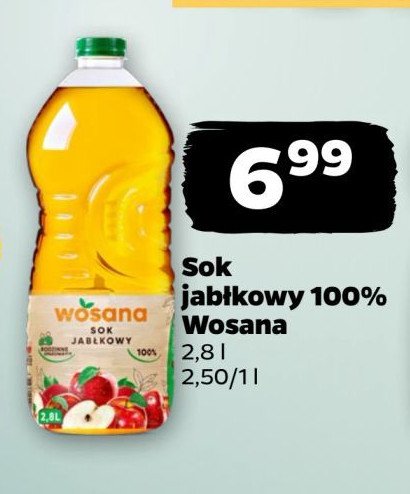 Sok jabłkowy Wosana promocja