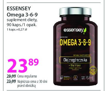 Omega 3-6-9 Essensey promocja w Hebe