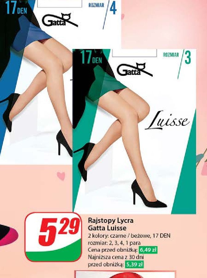 Rajstopy luisse 17 den Gatta promocja