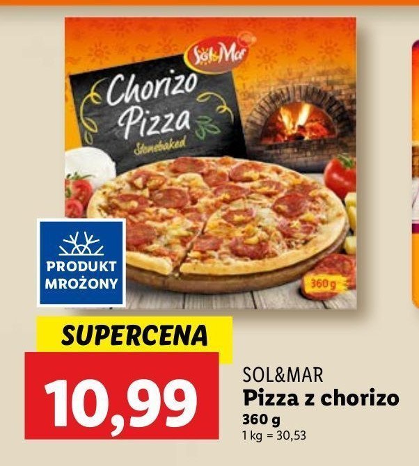 Pizza chorizo Sol&mar promocja