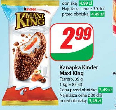 Baton Kinder maxi king promocja