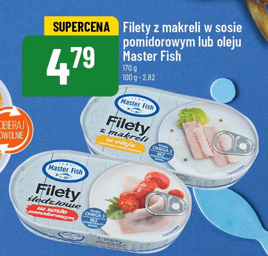 Filety 艣ledziowe w sosie pomidorowym Master fish promocja